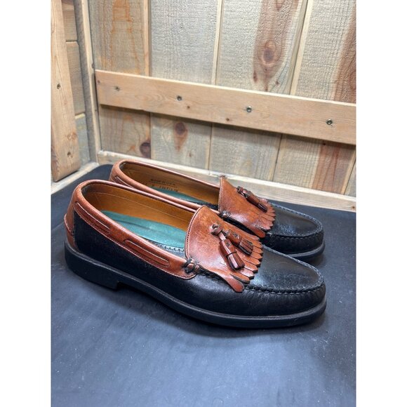 Sebago Mens Tassel Loafers 12D Leather Brown Black Slip-On Dress Shoes USA Made main image 4